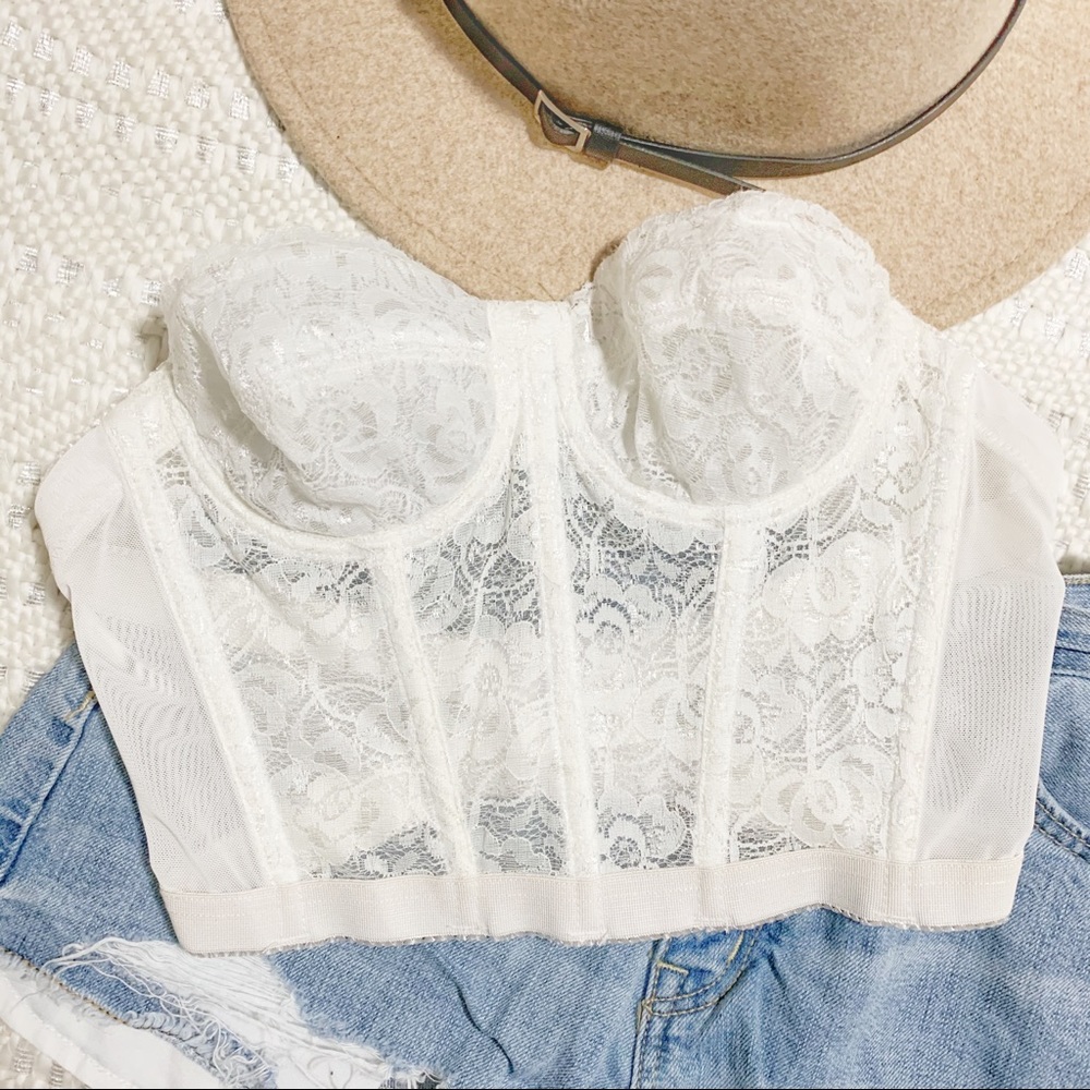 White Bustier